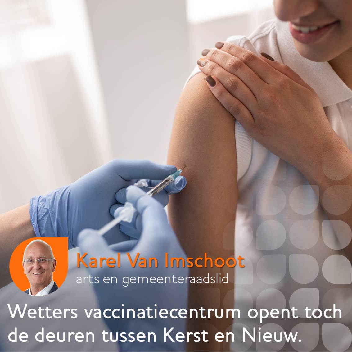 Wetters vaccinatiecentrum open tussen Kerst en Nieuw